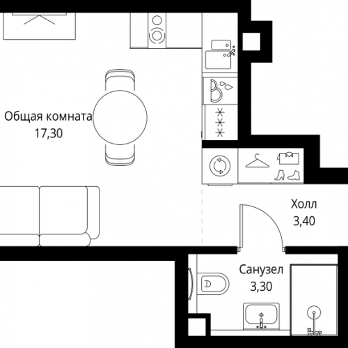 Студия Москва г., Верейская ул.,  к. Indigo 1