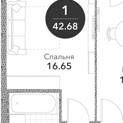 1-комн квартира Новоалексеевская улица, 16к2
