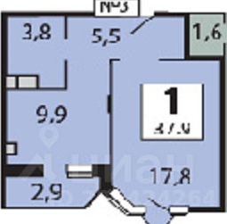 1-комн квартира Балашиха, улица Сосновая, 4