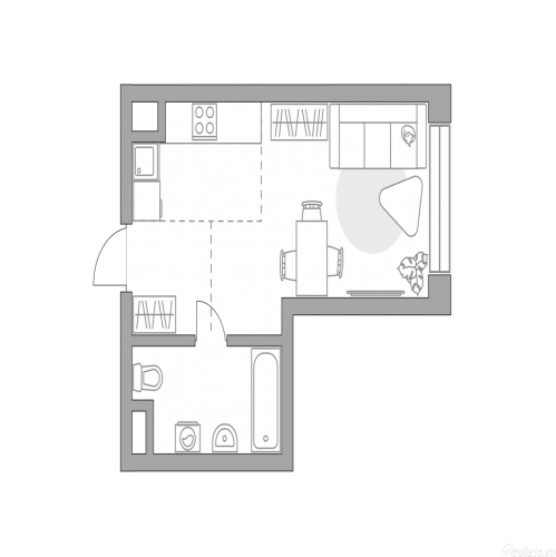 Студия , улица Народного ополчения, 34