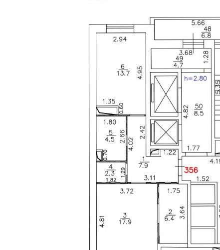 2-комн квартира Планерная мкр, 23