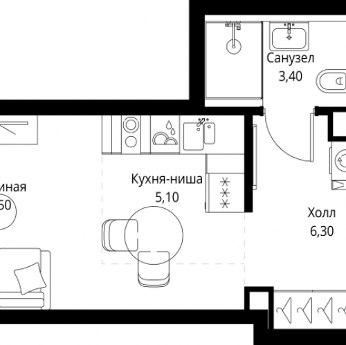 Студия Москва г., Верейская ул.,  к. SET.1.2