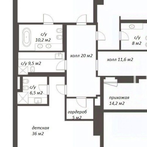 5-комн квартира Бутиковский переулок, 5