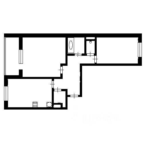 2-комн квартира Большая Очаковская улица, 44к1