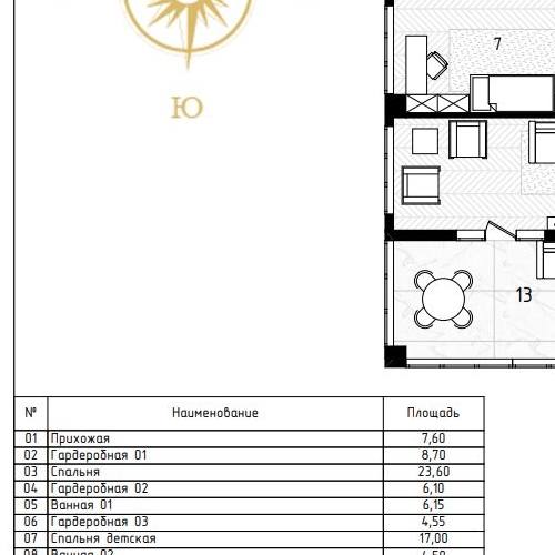 3-комн квартира Большой Строченовский переулок, 9