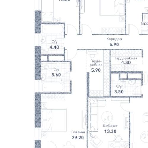 5-комн квартира Новоалексеевская улица, 16к3