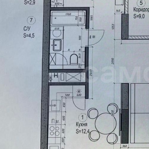 2-комн квартира Одинцово, Садовая улица, 24