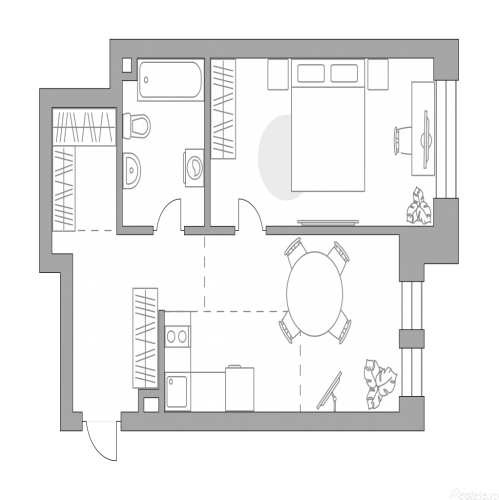 1-комн квартира , Дубининская улица, 17