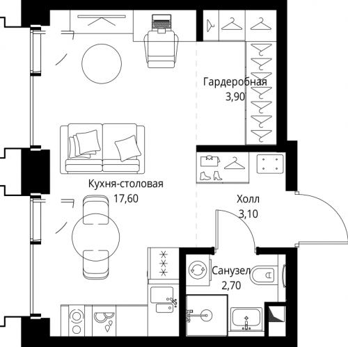 Студия Москва г., Верейская ул.,  к. SET.1.3