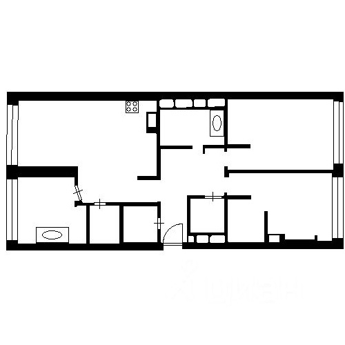 3-комн квартира улица Авиаконструктора Сухого, 2к1