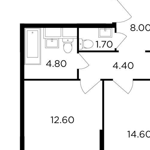 4-комн квартира Одинцово, 2