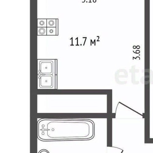 1-комн квартира Мытищи, переулок 2-й Красноармейский, 3