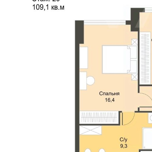 4-комн квартира Мичуринский проспект, 56
