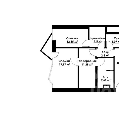 3-комн квартира улица Советской Армии, 6