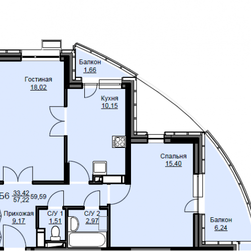 2-комн квартира Щёлково г., Новая Фабрика ул.,  к. 8