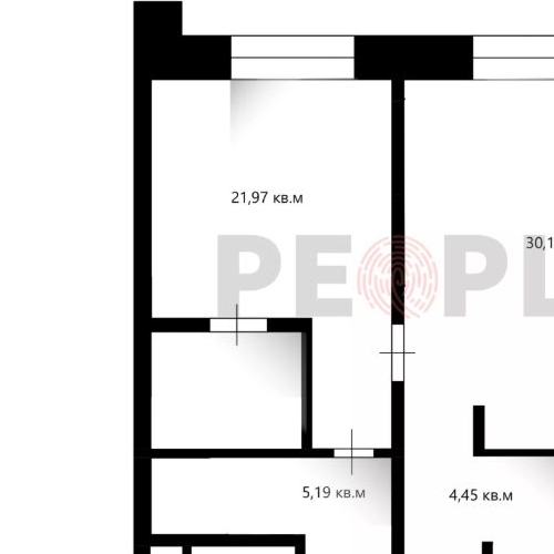 2-комн квартира Мосфильмовская улица, 1С28