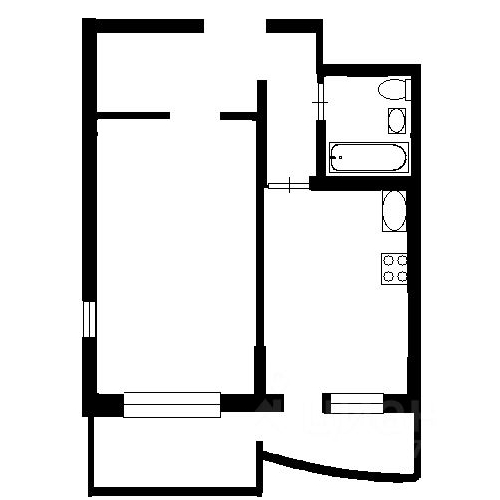 1-комн квартира д. Глухово, улица Рублевское Предместье, 26