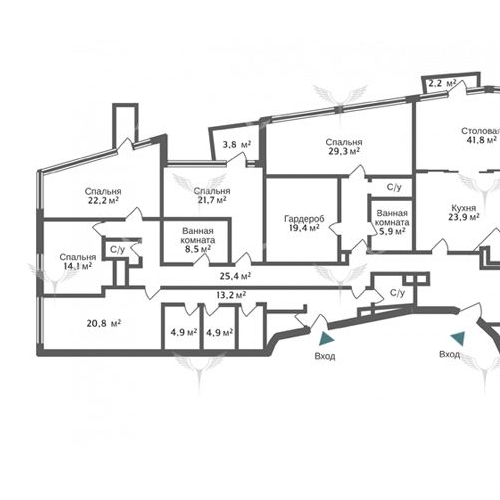 5-комн квартира переулок Брюсов, 19