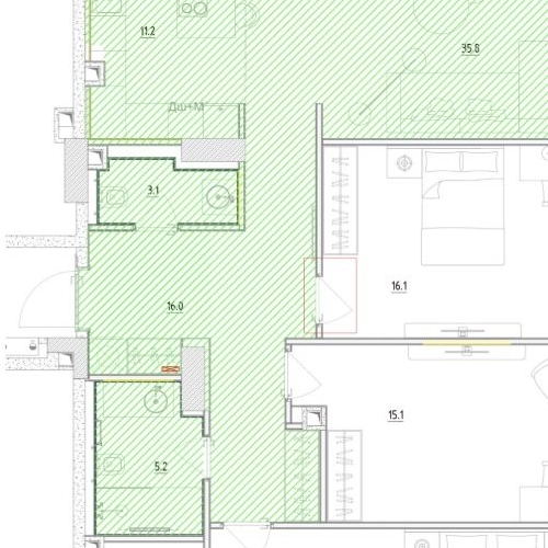 4-комн квартира Бумажный проезд, 4