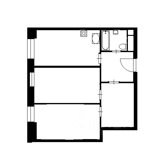 2-комн квартира улица Василисы Кожиной, 13