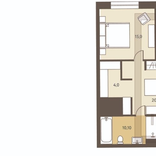 4-комн квартира Погодинская улица, 2