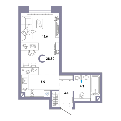 Студия Москва г., Озерная ул.,  к. Байкал