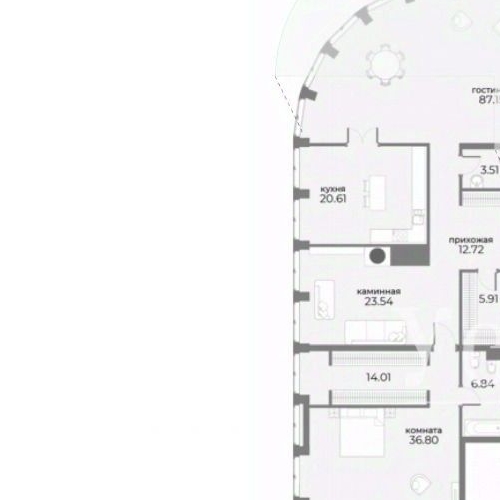 6-комн квартира Дружинниковская улица, 15