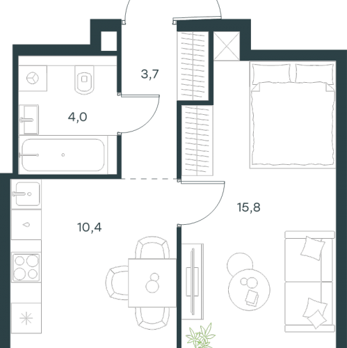 1-комн квартира Москва г., Южнопортовая ул.,  к. 11