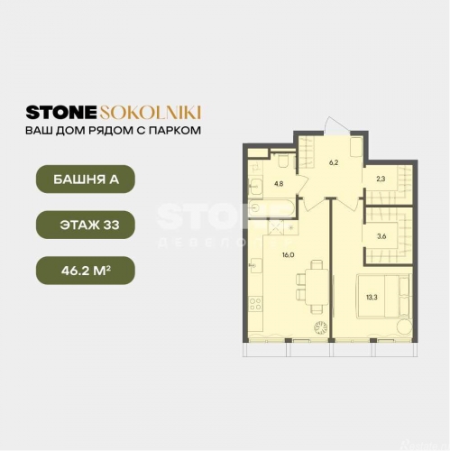 1-комн квартира Гастелло, 32