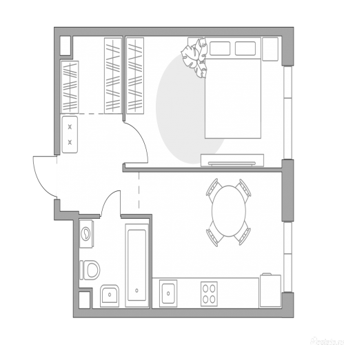 1-комн квартира , Дубининская улица, 17