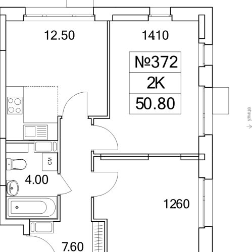 2-комн квартира Люберцы г., Проектируемый проезд № 4037,  к. 21