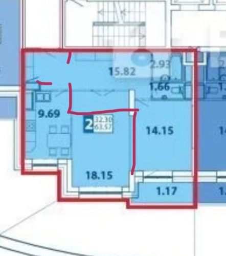 2-комн квартира Красногорск, бульвар Красногорский, 23к1