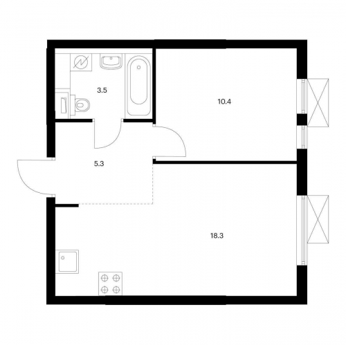 1-комн квартира Котельники, мкр. Белая Дача, корп. 10