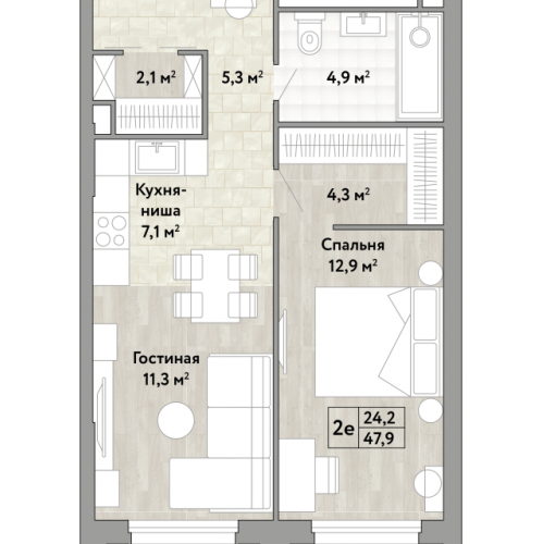 1-комн квартира Коммунарка п., Александры Монаховой ул.,  к. 1