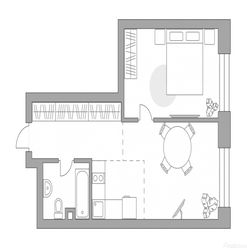 1-комн квартира , Дубининская улица, 17