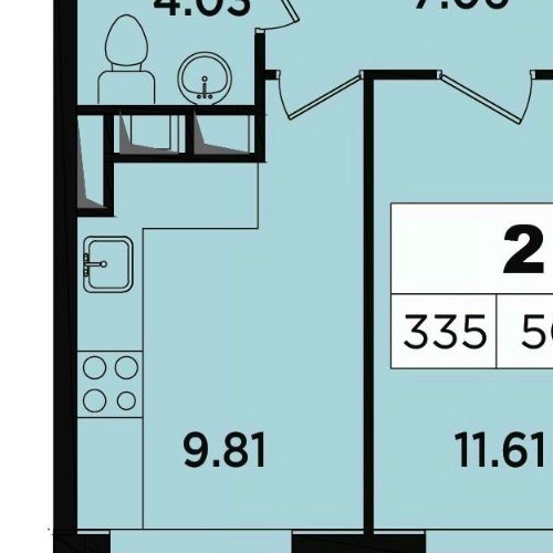 2-комн квартира Березовая аллея, 19к6