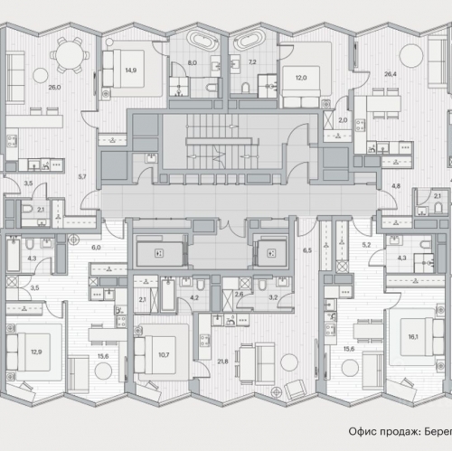 1-комн квартира Береговой проезд,  д. 2 к1