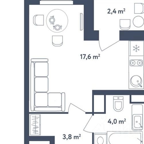 Студия Илимская улица, 1Вк1