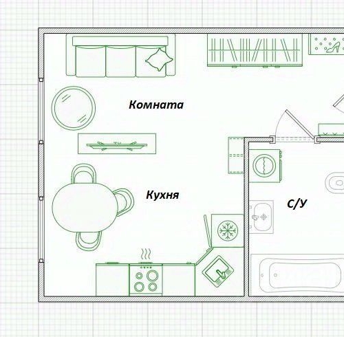 Студия Зенино ЖК Самолет мкр, Люберцы, проезд Некрасовский,  д. 13