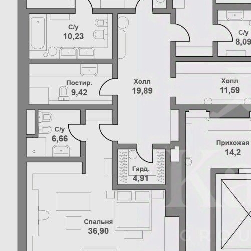 6-комн квартира Бутиковский переулок, 5