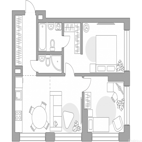 3-комн квартира , улица Народного ополчения, 34
