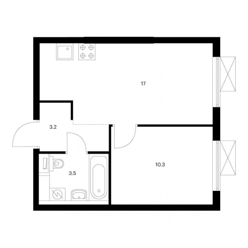 1-комн квартира Котельники, мкр. Белая Дача, корп. 10