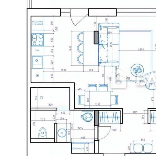 2-комн квартира д. Глухово, улица Рублевское Предместье,  д. 26