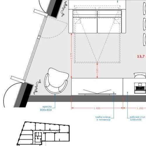 Студия улица Даниловский Вал, 1А