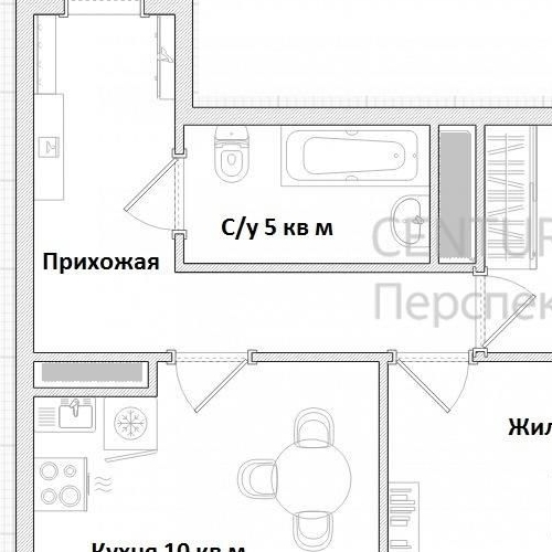 2-комн квартира Одинцово, Северная улица, 9