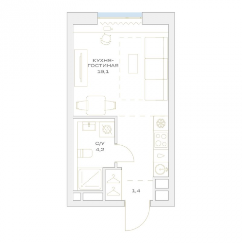 Студия Марьино п., Харлампиева ул.,  к. 13
