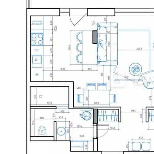 2-комн квартира д. Глухово, улица Рублевское Предместье, 26