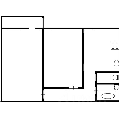 2-комн квартира д. Глухово, улица Рублевское Предместье, 26