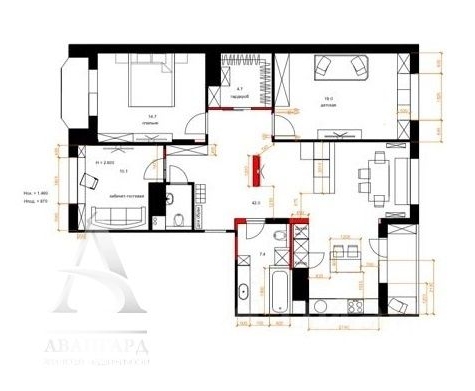 3-комн квартира Клин, Клинская улица, 28