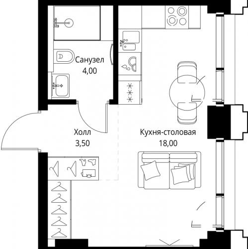 Студия Москва г., Верейская ул.,  к. SET.1.3